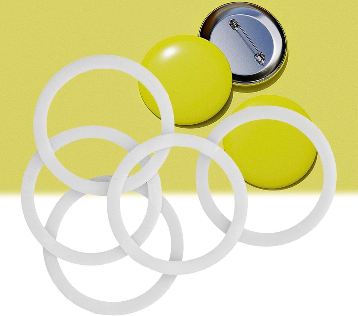 Vervangende Pakking en Hulpgereedschap voor Badge Machine - Set van 5