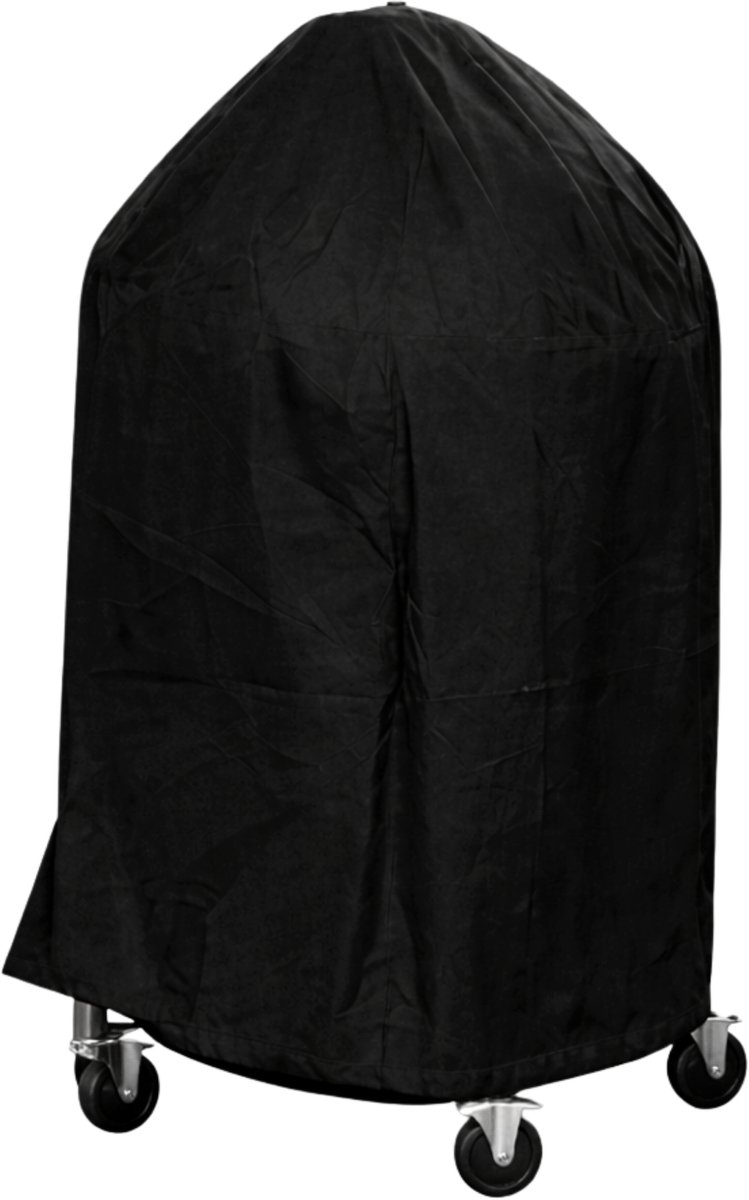 BBQ Hoes Waterdicht en Rond - Zwart - Universeel - Geschikt voor Kamado, Big Green Egg en Weber tot 23 inch