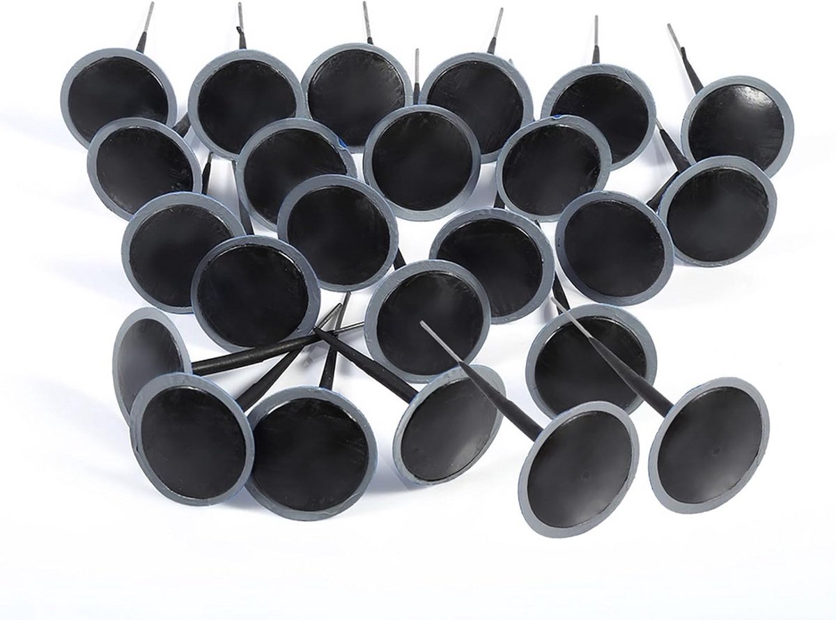 24 Stuks Rubberen Bandenreparatiesets met 6mm Paddenstoelstekkers voor Auto en Motor