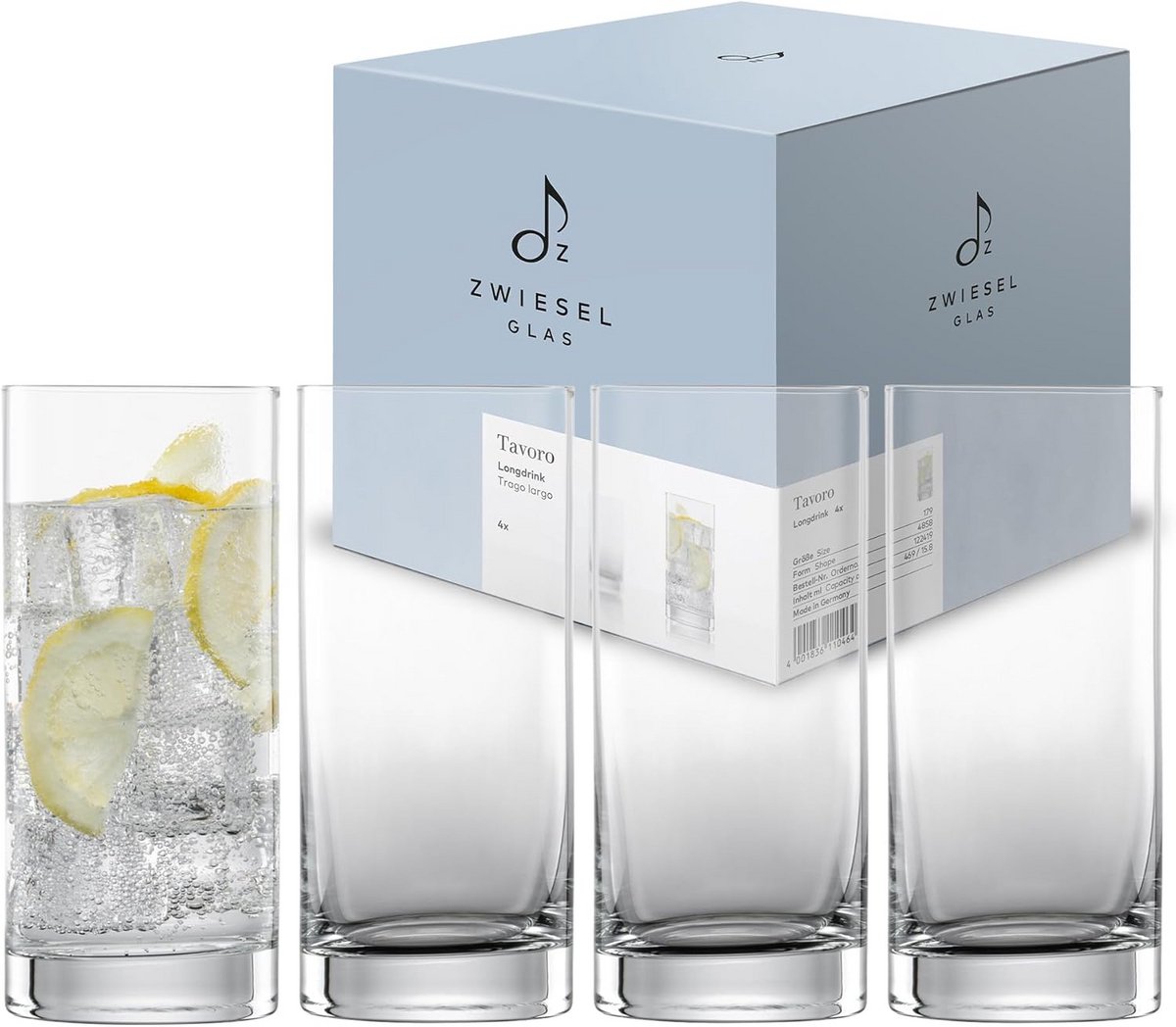 Set van 4 Durend Longdrinkglazen 500 ml - Onbreekbaar Tritan Kristalglas