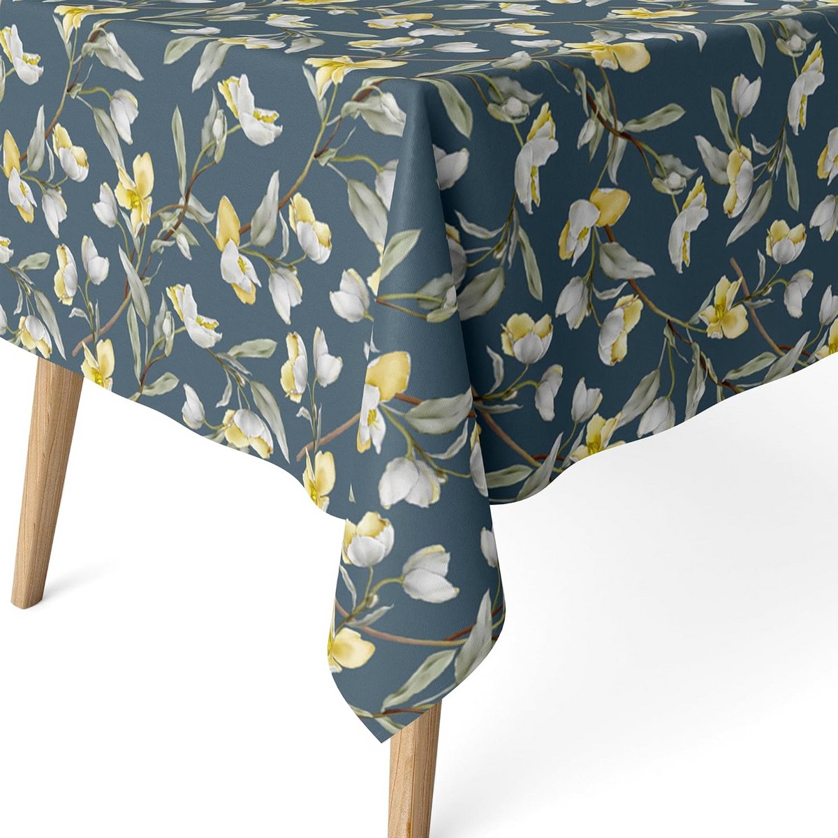 Rond Tafelkleed Groen Hars gecoat Water- en Vlekafstotend 140 cm