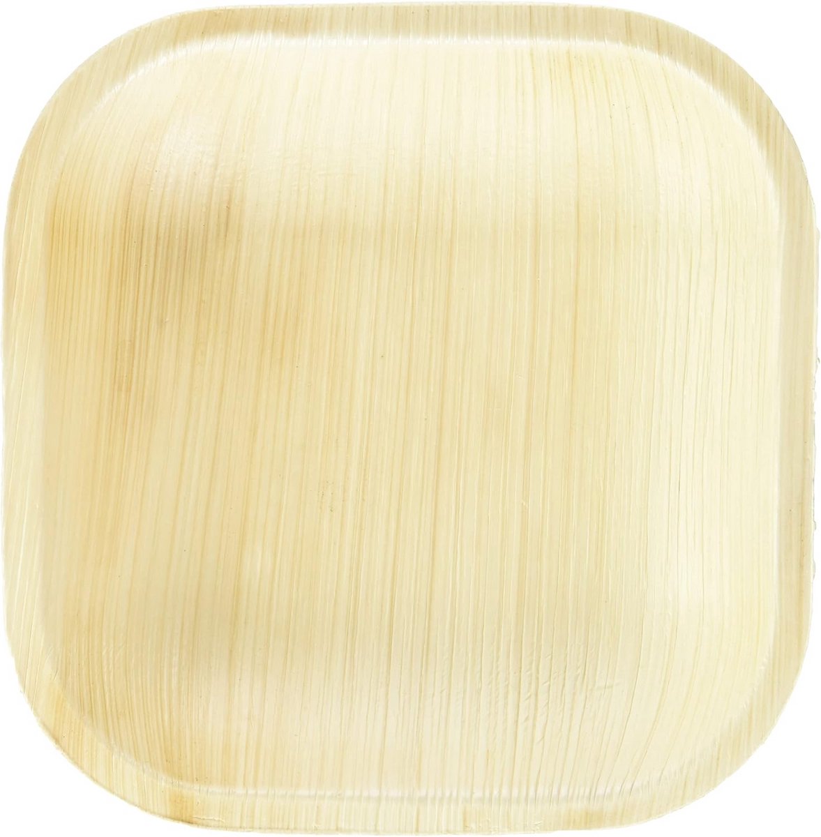 Set van 25 Vierkante Gebakschaaltjes van Palmblad - 5 Inch - Natuurlijk & Composteerbaar