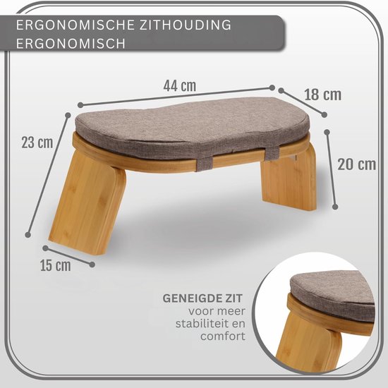 CLVP® Vloerstoel - Meditatiestoel - Yoga Stoel van clvp — afbeelding 5