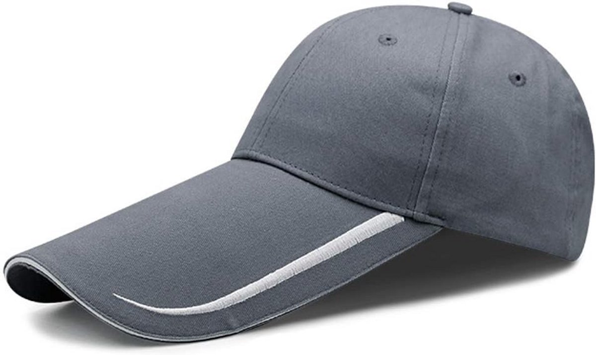 Extra Lange Katoenen Baseball Cap met Verlengde Rand voor Zonbescherming