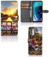 Protection Téléphone Motorola Moto G51 5G Portefeuille Les Canaux D'Amsterdam