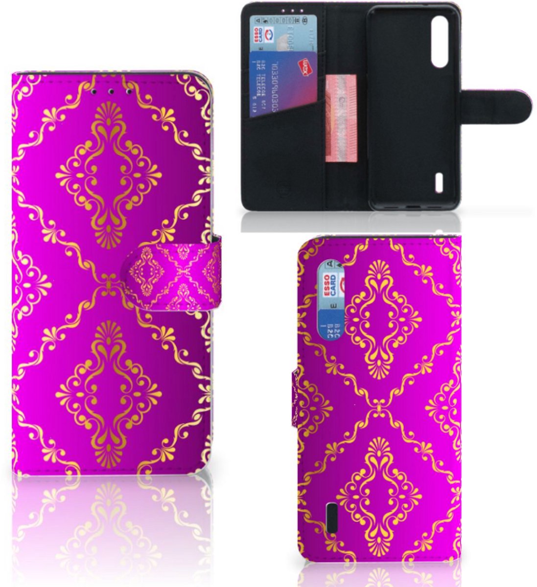 Wallet Case Xiaomi Mi 9 Lite Barok Roze