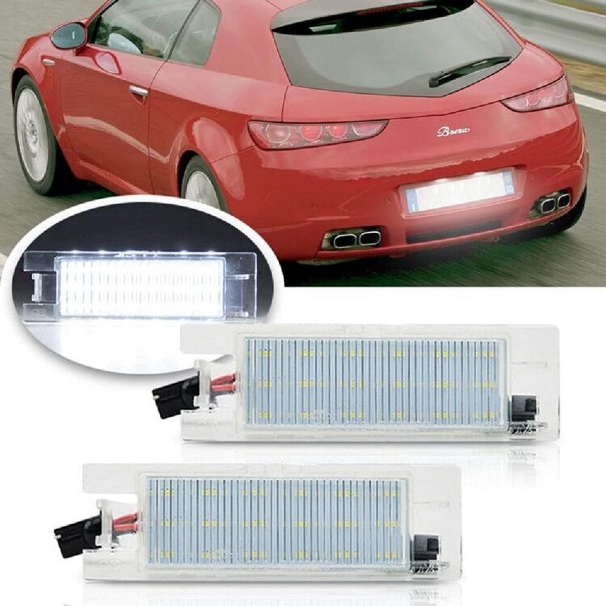 LED Kentekenplaatverlichting voor Alfa Ro.meo 147, 156, 159, 166 en meer
