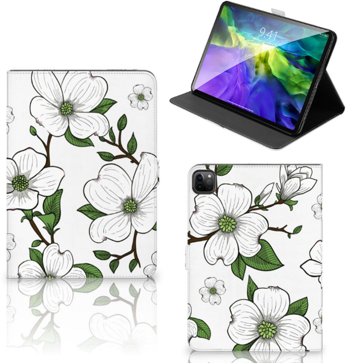 iPad Pro 11 2020/2021/2022 Tablet Cover Dogwood Flowers