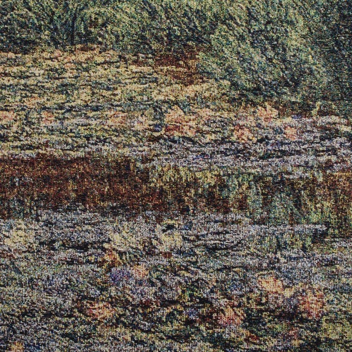 Signare Wandkleed - Wandtapijt - Gobelinstof - Japanese Bridge - Japanse Brug - Caude Monet - 68 cm x 73 cm Multi-coloured