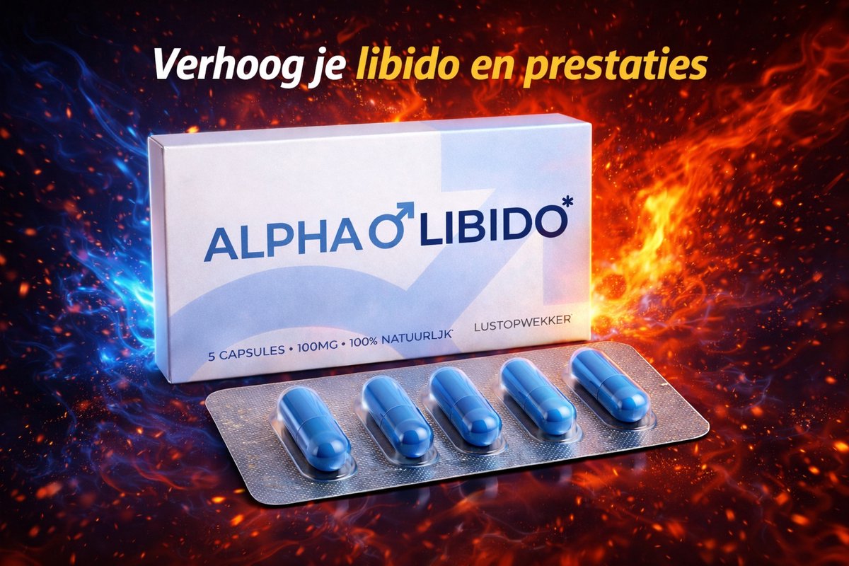 Alpha Libido - Lustopwekker voor Mannen - Zonder bijwerkingen van Viagra en Kamagra - Erectiepillen