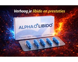 Alpha Libido - Lustopwekker voor Mannen - Zonder bijwerkingen van Viagra en Kamagra - Erectiepillen