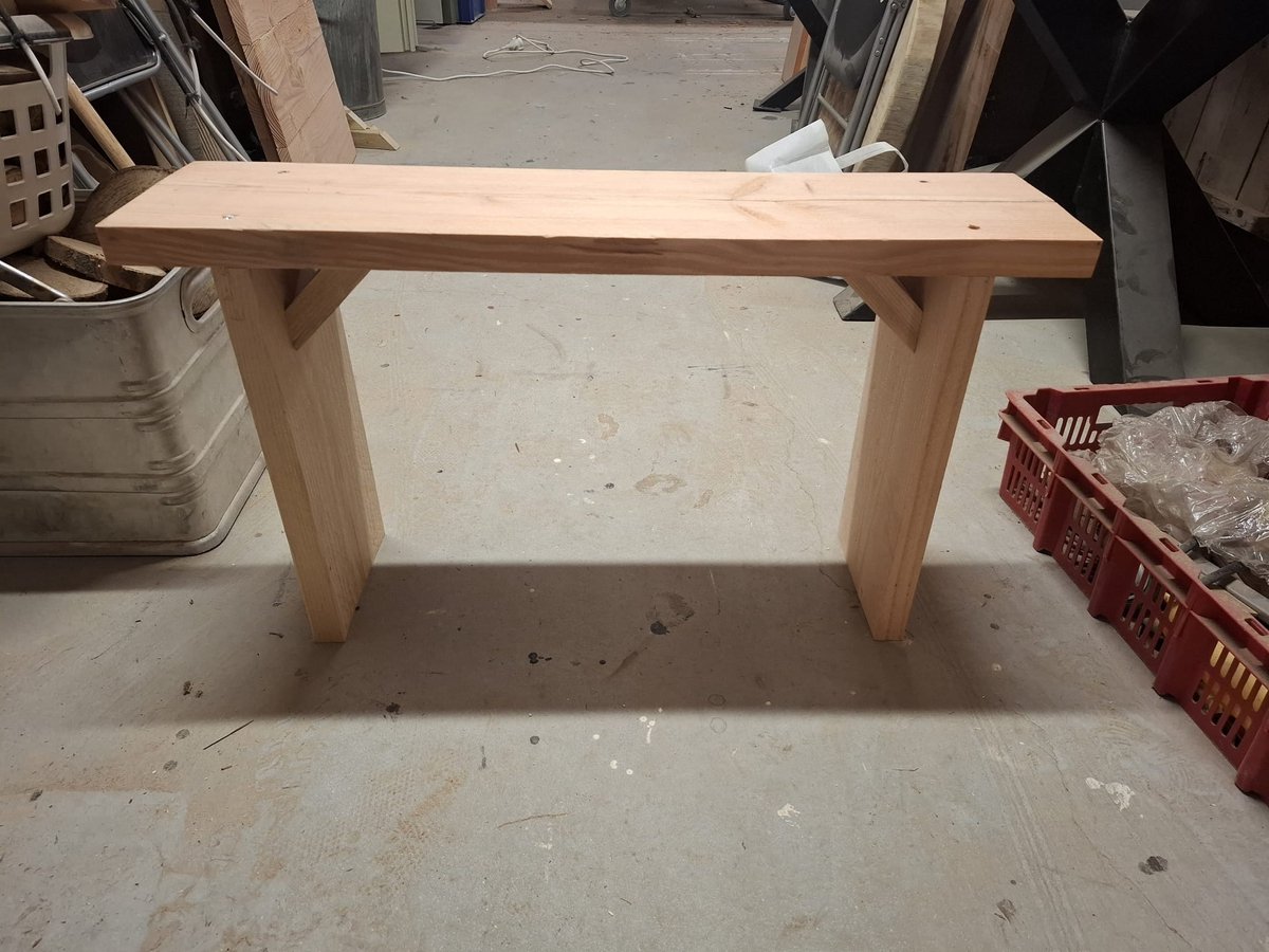 Tuinbankje - 80cm - Hout - Naturel direct te gebruiken
