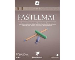 Clairefontaine Pastelmat - Papier voor pastelkrijt - blok no.8 - assorti - 360 g - 30 x 40 cm - 12 vellen