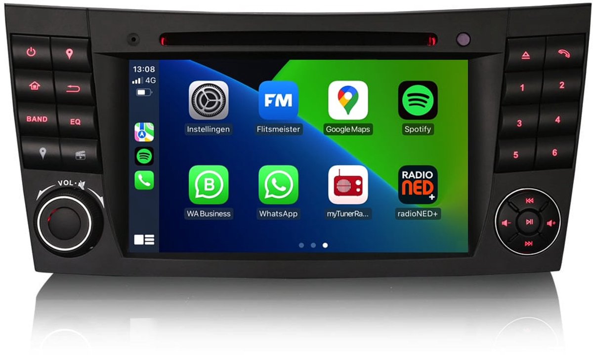 CarPlay autoradio geschikt voor Mercedes G-Klasse | 2008 t/m 2011 | Android 13 | Draadloos Apple CarPlay & Android Auto | 4GB + 64GB | 8-Core processor | Cartronix | CTX-118580G | Bluetooth & Wifi
