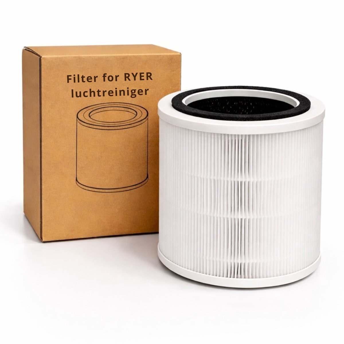 RYER HEPA 13 Luchtfilter - Voor de Luchtreiniger XL - 3-laags
