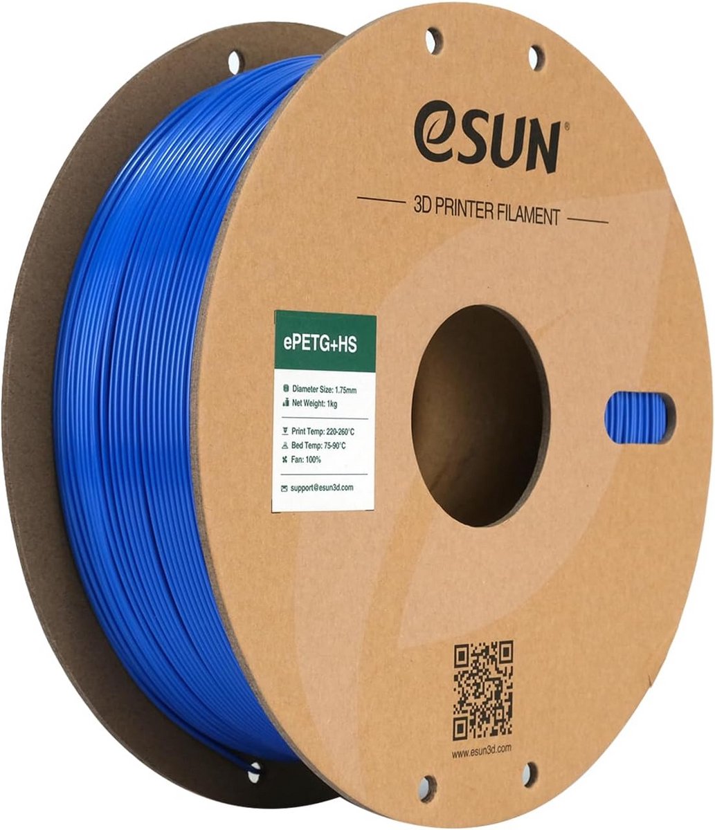 1.75mm PETG Filament High Speed voor 3D Printers - 1KG Spoel Solid Blue