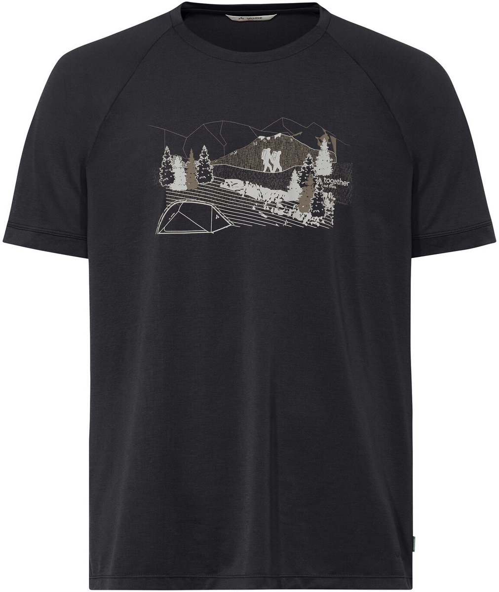 VAUDE Gleann T-Shirt II Functioneel Shirt Heren Outdoor Sport T-shirtReguliere pasvorm Zwart