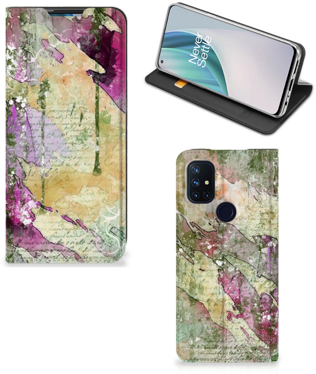 Bookcase OnePlus Nord N10 5G Letter Painting