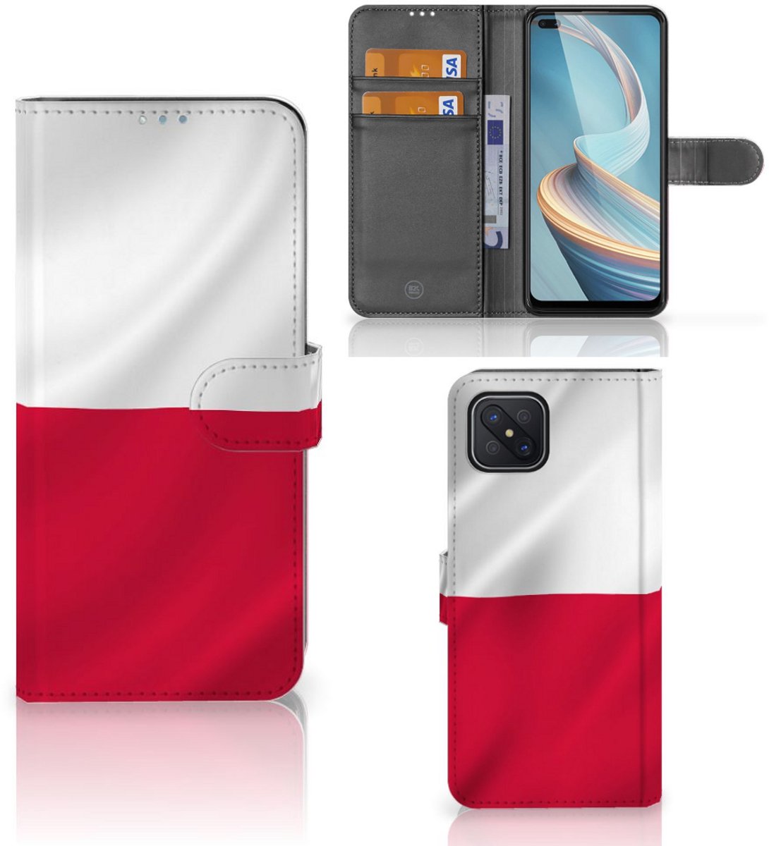 OPPO Reno4 Z Bookstyle Case Polen