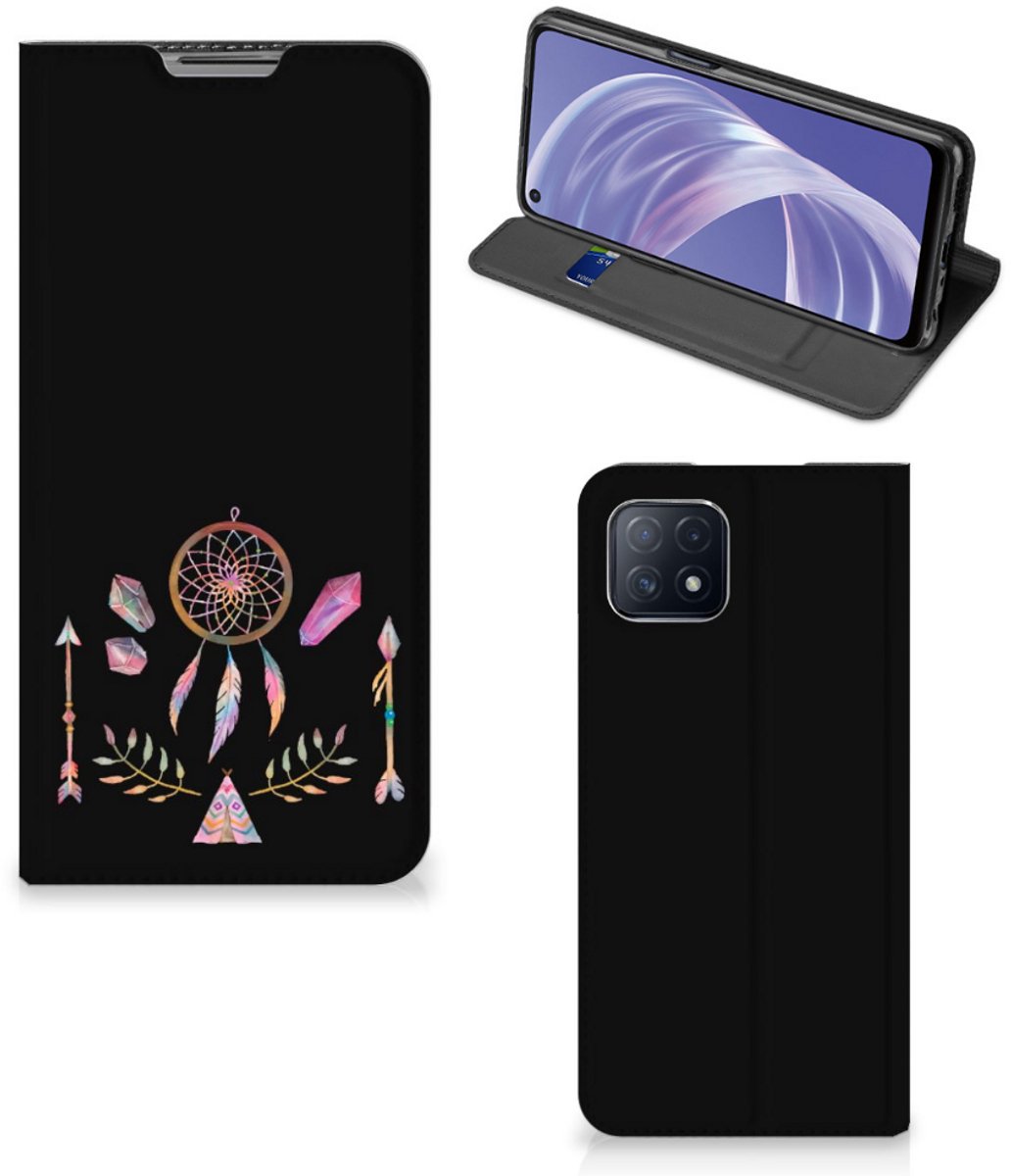 OPPO A73 5G Magnet Case Boho Dreamcatcher