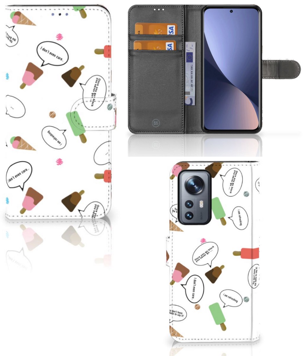 Boekhoesje voor Xiaomi 12 Pro Book Cover IJsjes