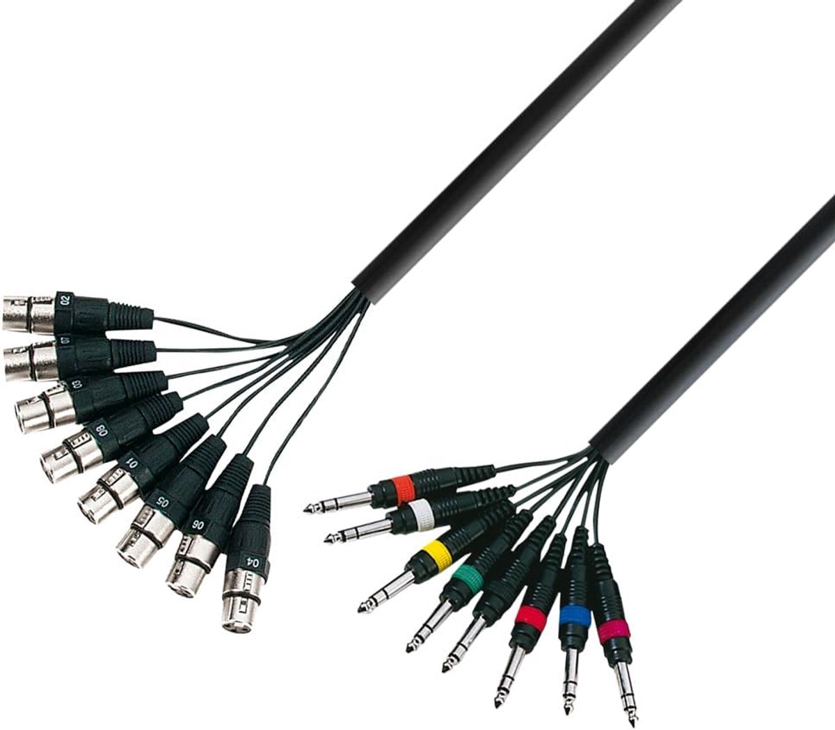 Multicore kabel 8 x 6,3 mm stereo naar 8 x XLR 5 m - Betrouwbare kwaliteit voor dagelijks gebruik