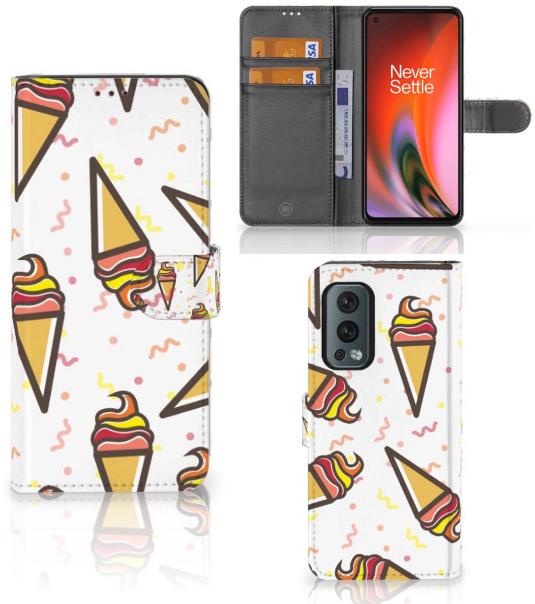 OnePlus Nord 2 5G Book Cover Icecream