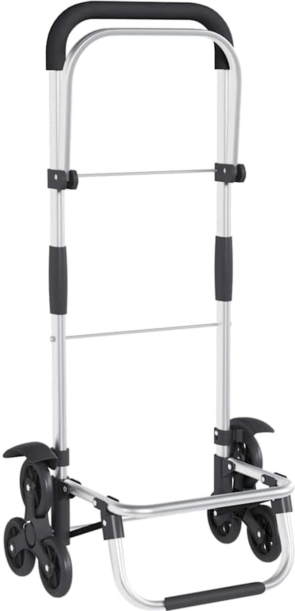 vidaXL - Winkelwagen - Grijs - 47 - x - 39 - x - 100,5 - cm - Oxford - stof