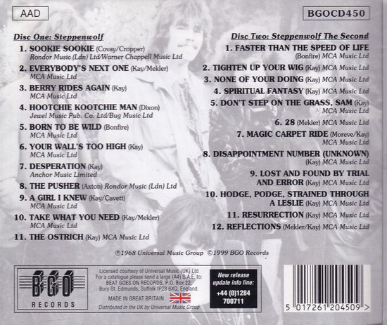 Steppenwolf/Steppenwolf The Second