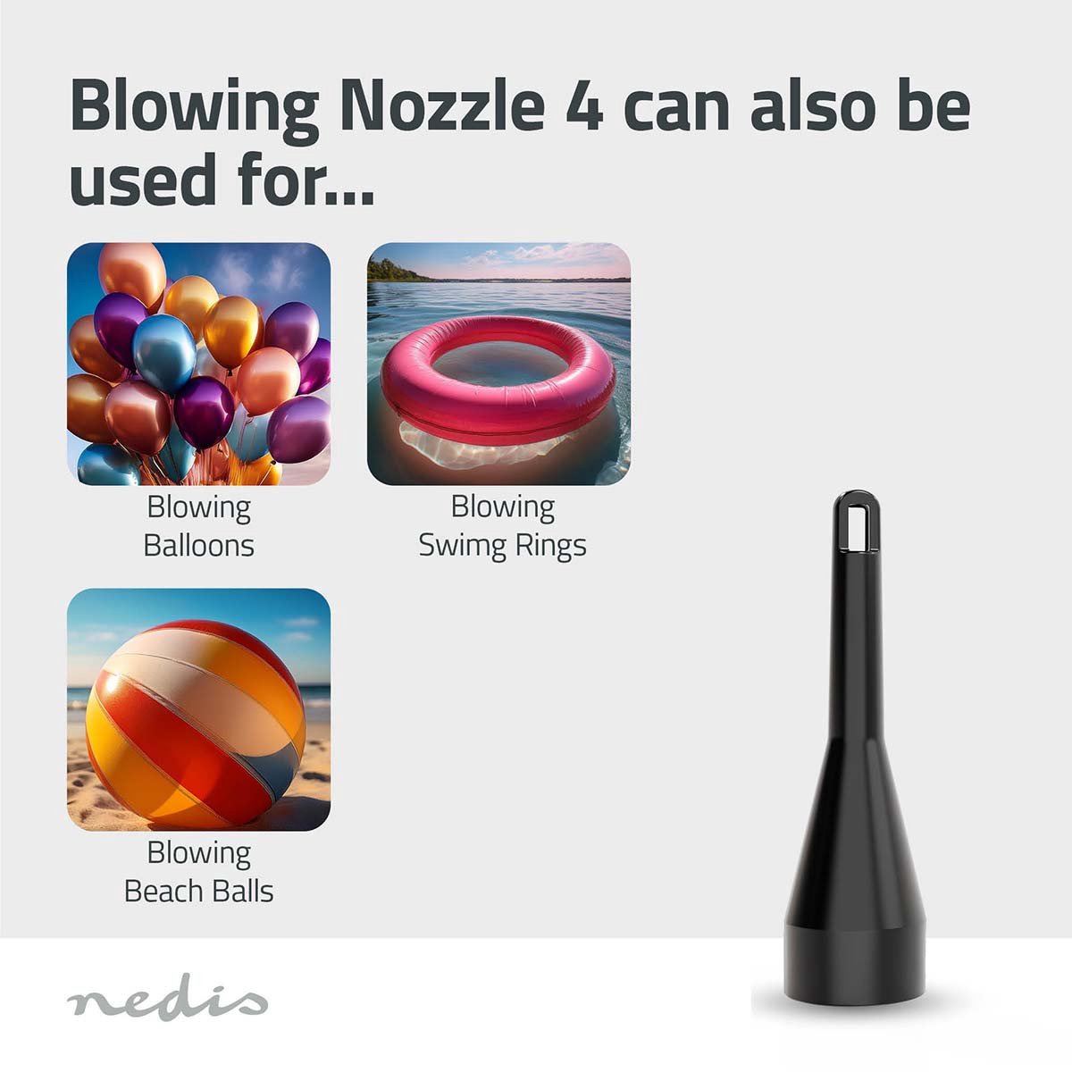 Nedis Oplaadbare Handstofzuiger met Luchtblazer - 90 W - afbeelding 3