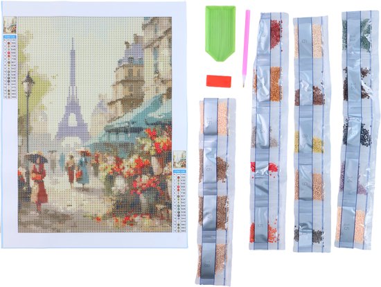 Diamond Painting - 30x40 cm – Kit Diamond Painting avec Pierres – Tableau Diamant Ensemble de Loisirs Créatifs – Diamond Art pour Adultes et Enfants – Ensemble DIY Hobby - 1 Variante Aléatoire