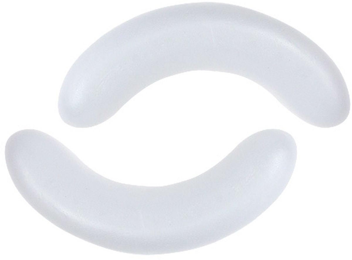 Polystyreen halve maan L35cm B8cm 2st, 2 Stück