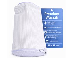Schoenen Waszak voor Wasmachine – Sneaker Waszak met Rits – Beschermende Waszak voor 1 Paar Schoenen – Herbruikbaar – 15x25 cm