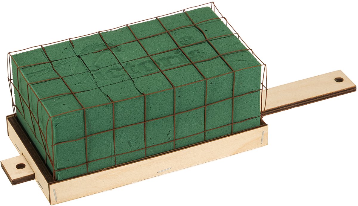 Steekschuimsteen Florette Eco houten voet 18×10cm