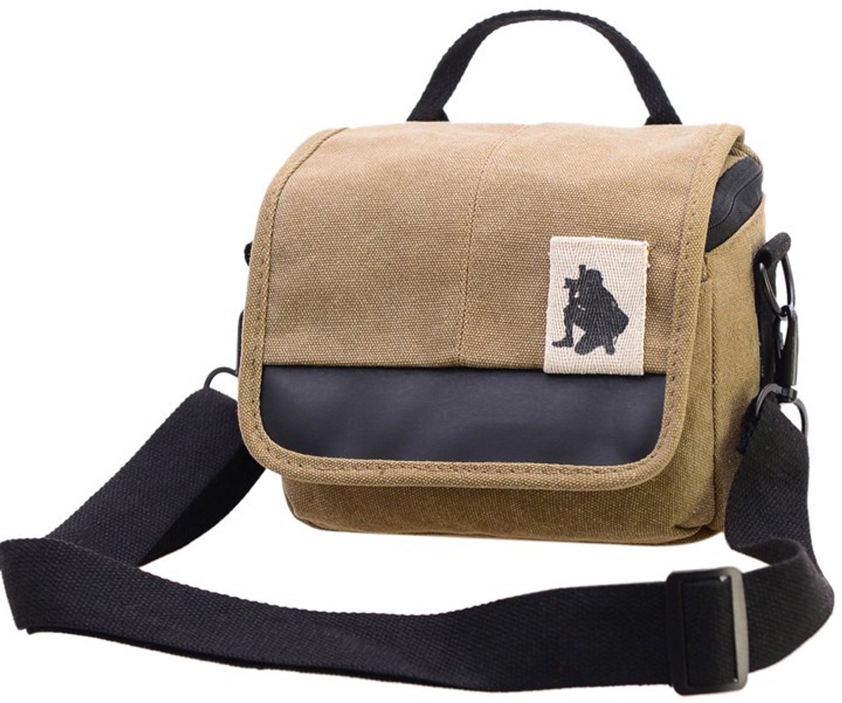 Cameratassen Compact Schoudertassen Waterdicht Khaki