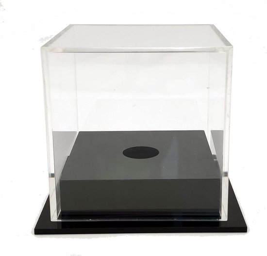 Transparante Acryl Kubus Vitrine voor Golfbal, Honkbal, Tennisbal en Snookerbal (10x10x10 cm) — afbeelding 2