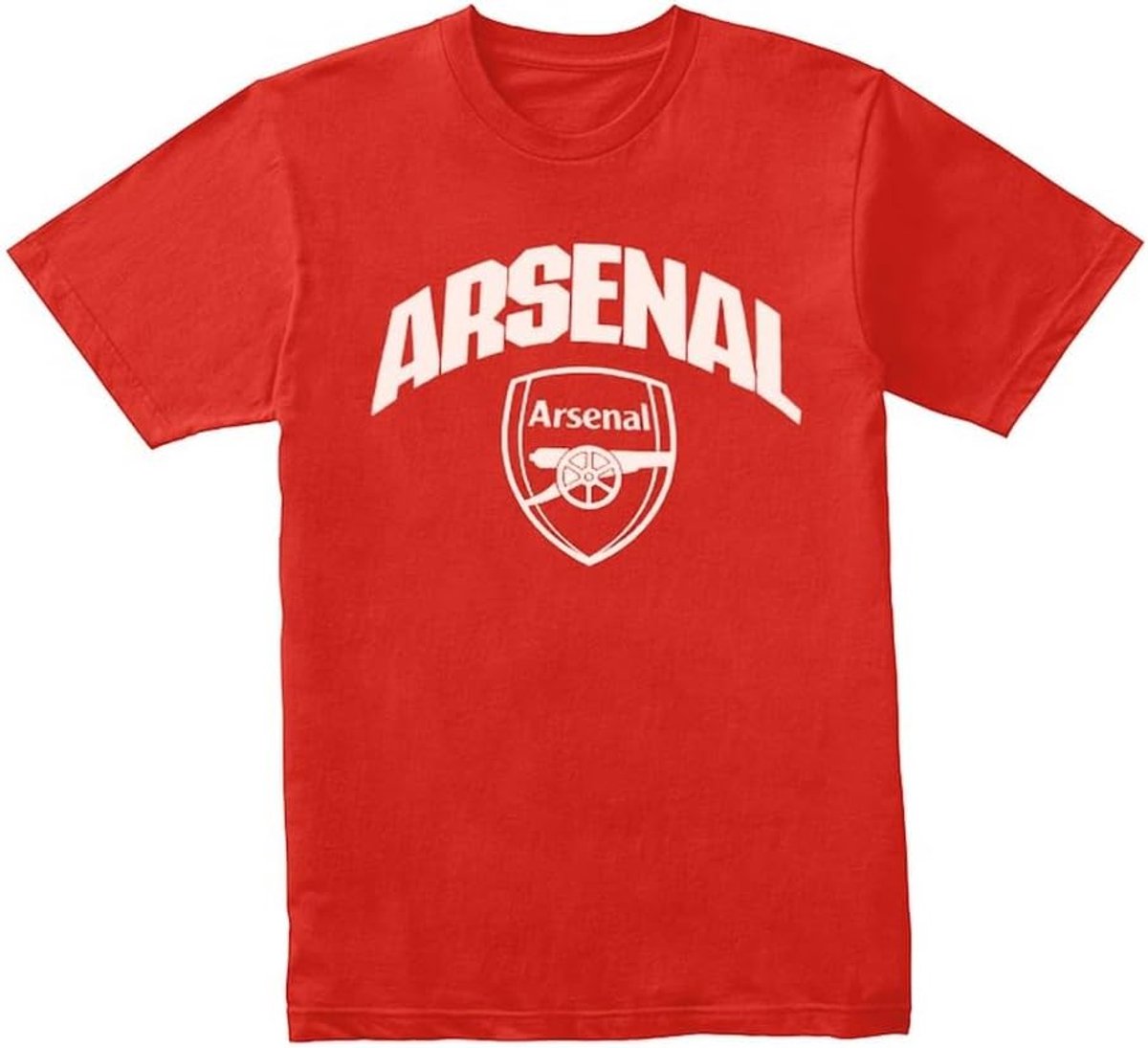 Rood Premier League T-shirt voor Volwassenen met Crest