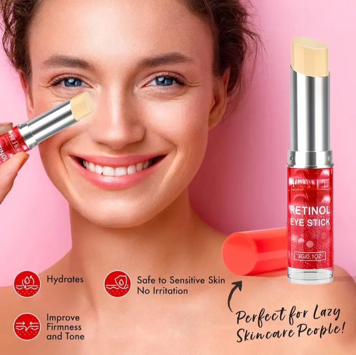 Retinol Eye Stick – Hydraterende Oogstick tegen Wallen & Fijne Lijntjes 3gr