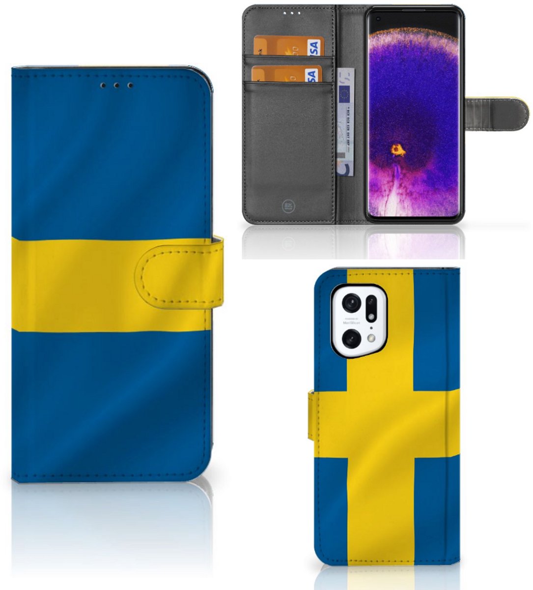 OPPO Find X5 Pro Bookstyle Case Zweden