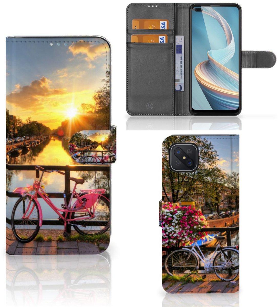 OPPO Reno4 Z Flip Cover Amsterdamse Grachten