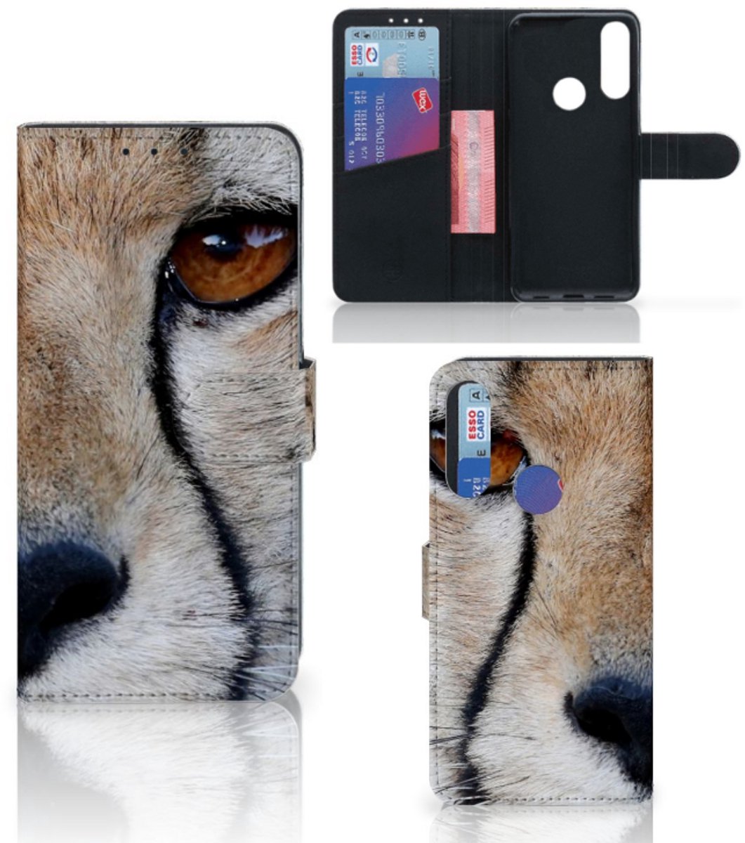 Alcatel 1S 2020 Telefoonhoesje met Pasjes Cheetah