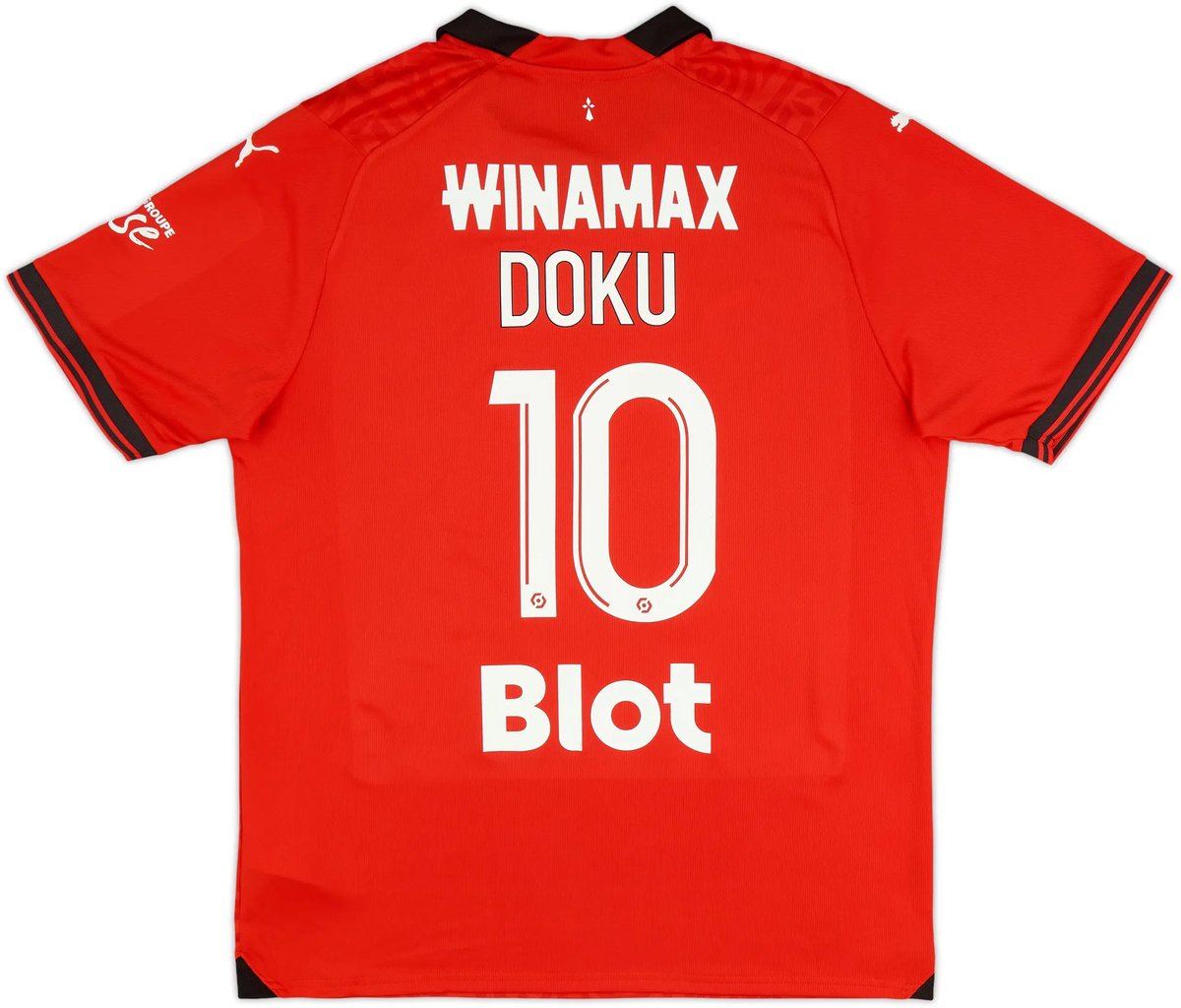 Puma Stade Rennais 22/23 Thuis T-shirt Met Korte Mouwen 'Jeremy Doku' maat Large