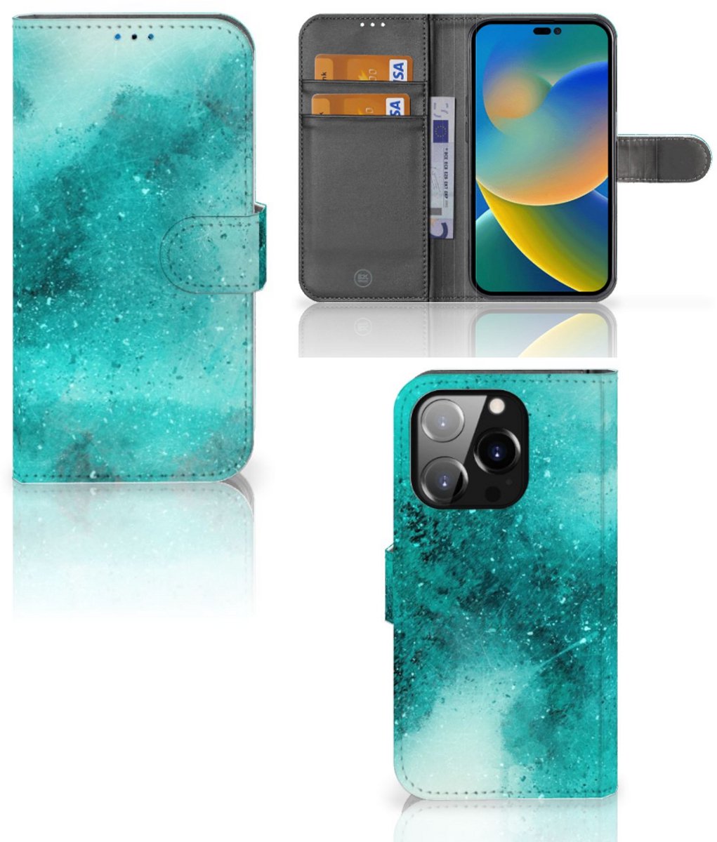 Hoesje iPhone 14 Pro Painting Blue