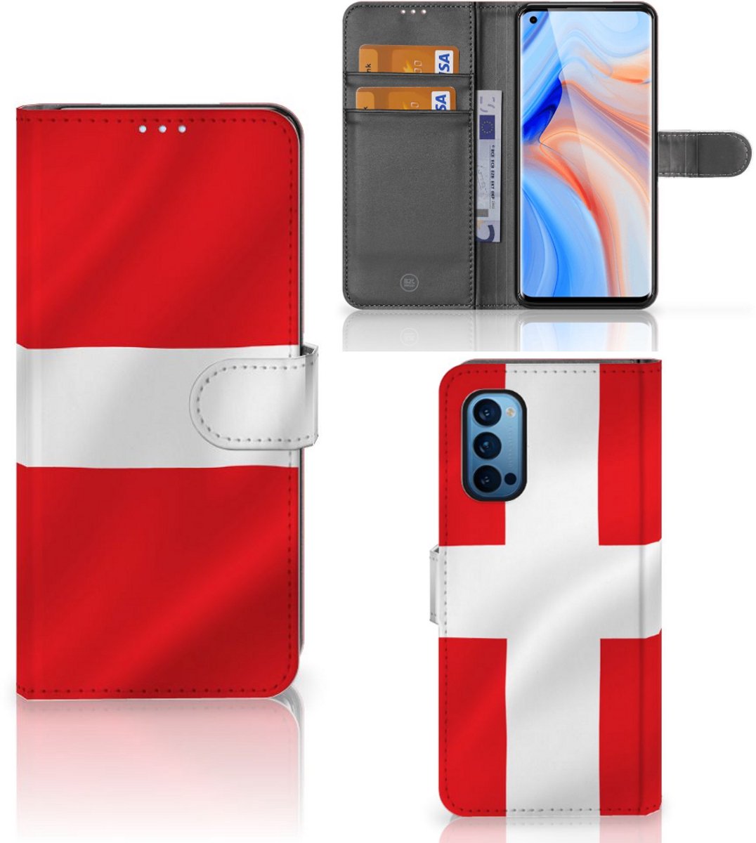 OPPO Reno 4 Pro 5G Bookstyle Case Denemarken