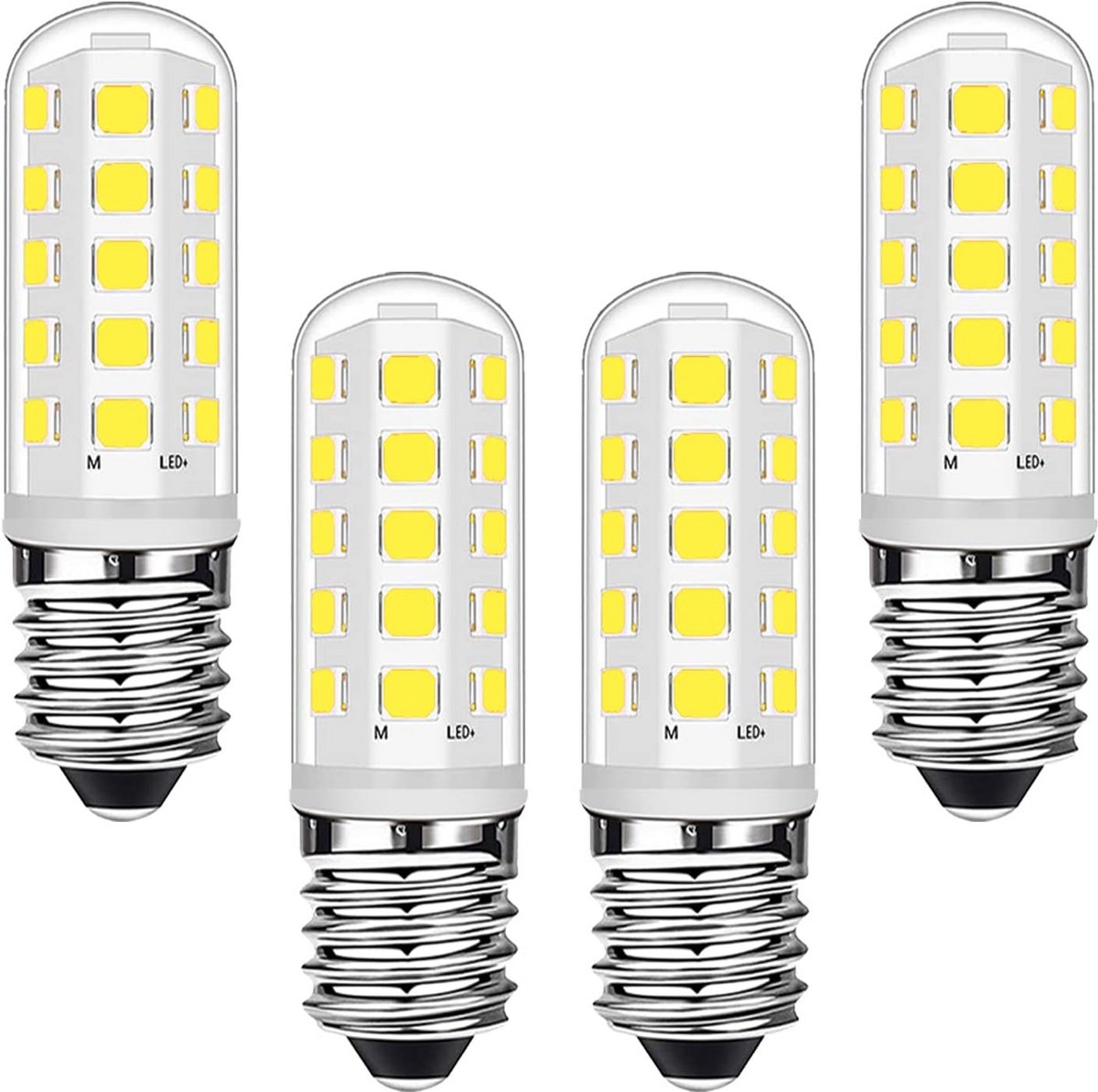 E14 3W LED Lampen - 28W Halogeen Vervangers - Koud Wit 6000K - Pack van 4