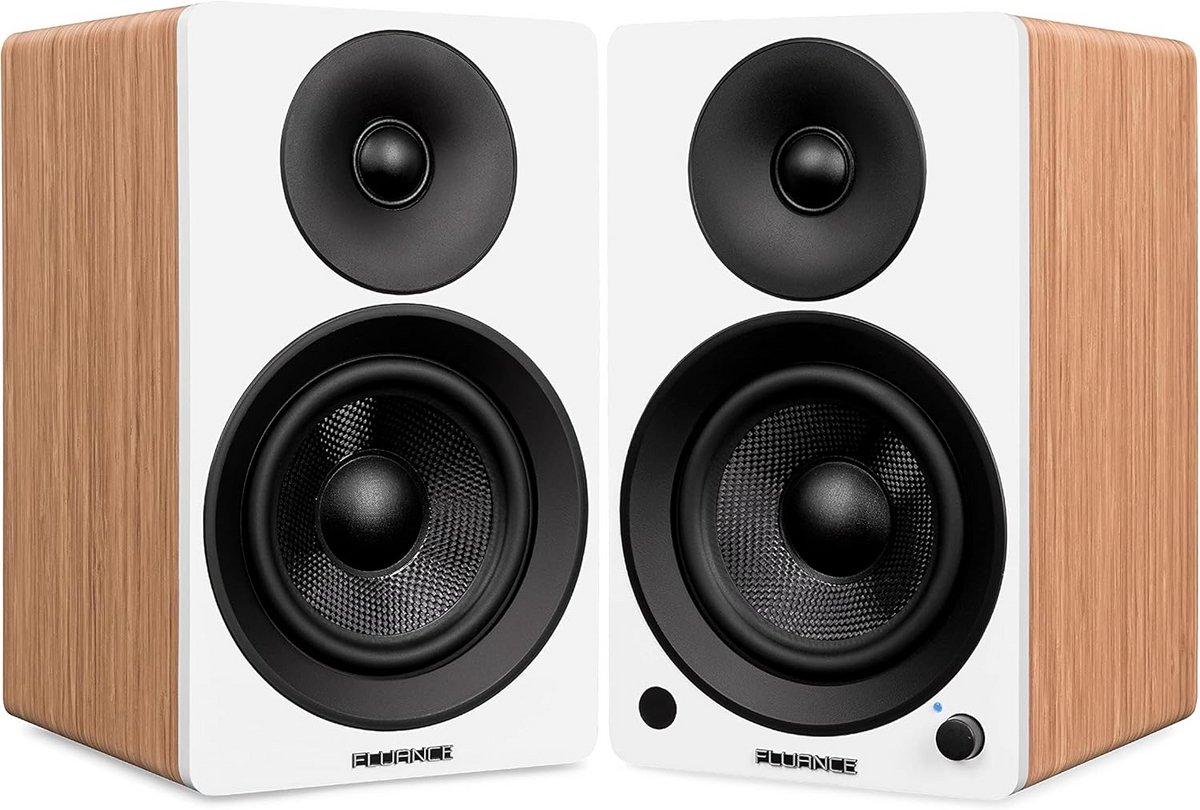 Powered 2-Way 2.0 Stereo Boekenplank Speakers met 5" Drivers en 90W Versteker