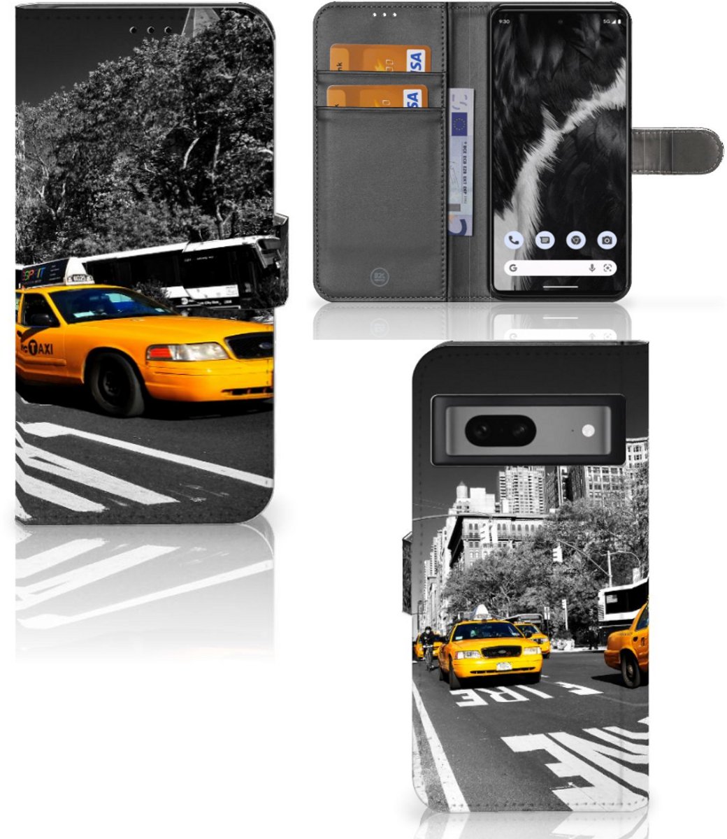 Google Pixel 7 Flip Cover New York Taxi