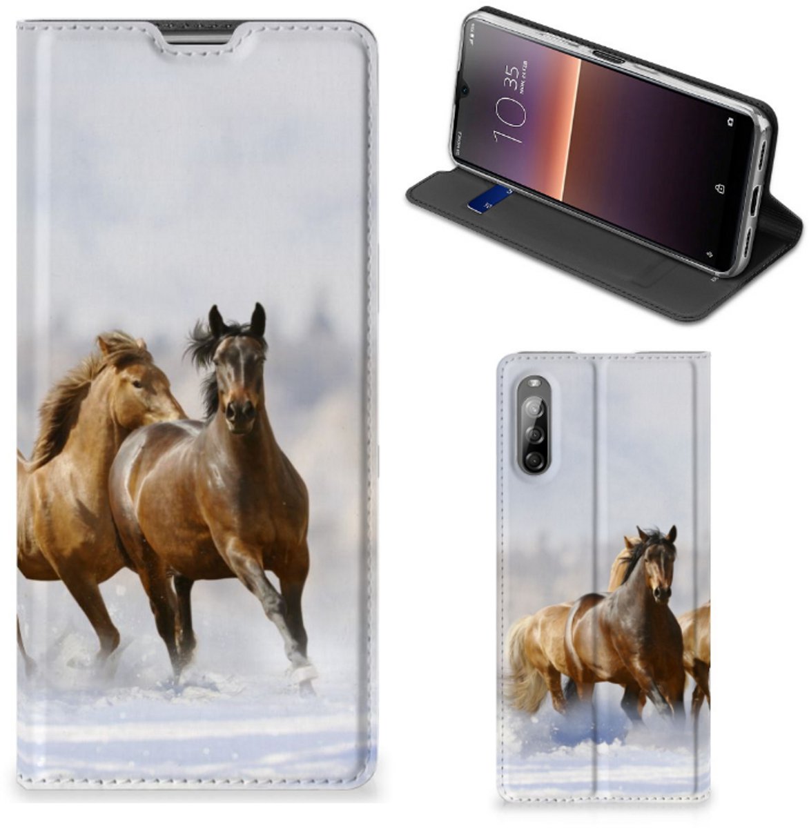 Sony Xperia L4 Hoesje maken Paarden