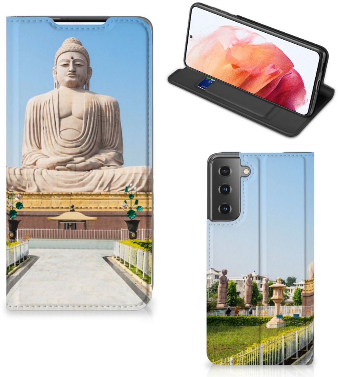 Samsung Galaxy S21 Book Cover Boeddha