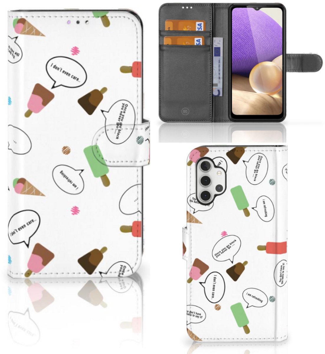 Samsung Galaxy A32 4G Book Cover IJsjes